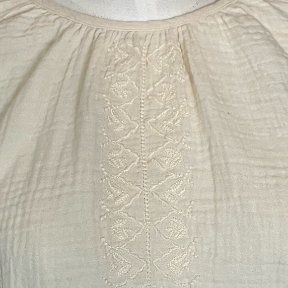 Universal Thread Boho Style Top Cream Size XL 100% Cotton - Picture 3 of 7